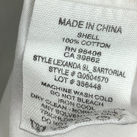 Theory White Sleeveless Peplum Top S - Picture 7 of 8